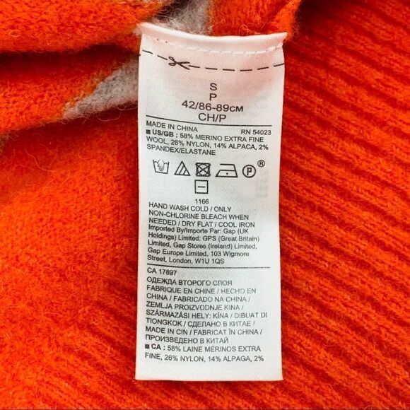 NWOT BANANA REPUBLIC Striped Merino Wool Sweater - Picture 5 of 6